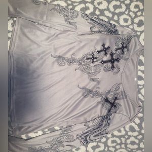 y2k grey long sleeve